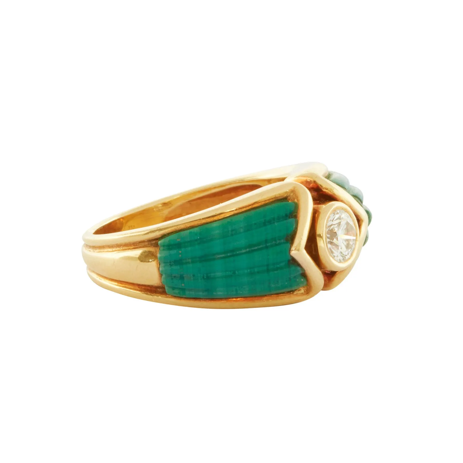 Boucheron Ring - Malachite and Diamond