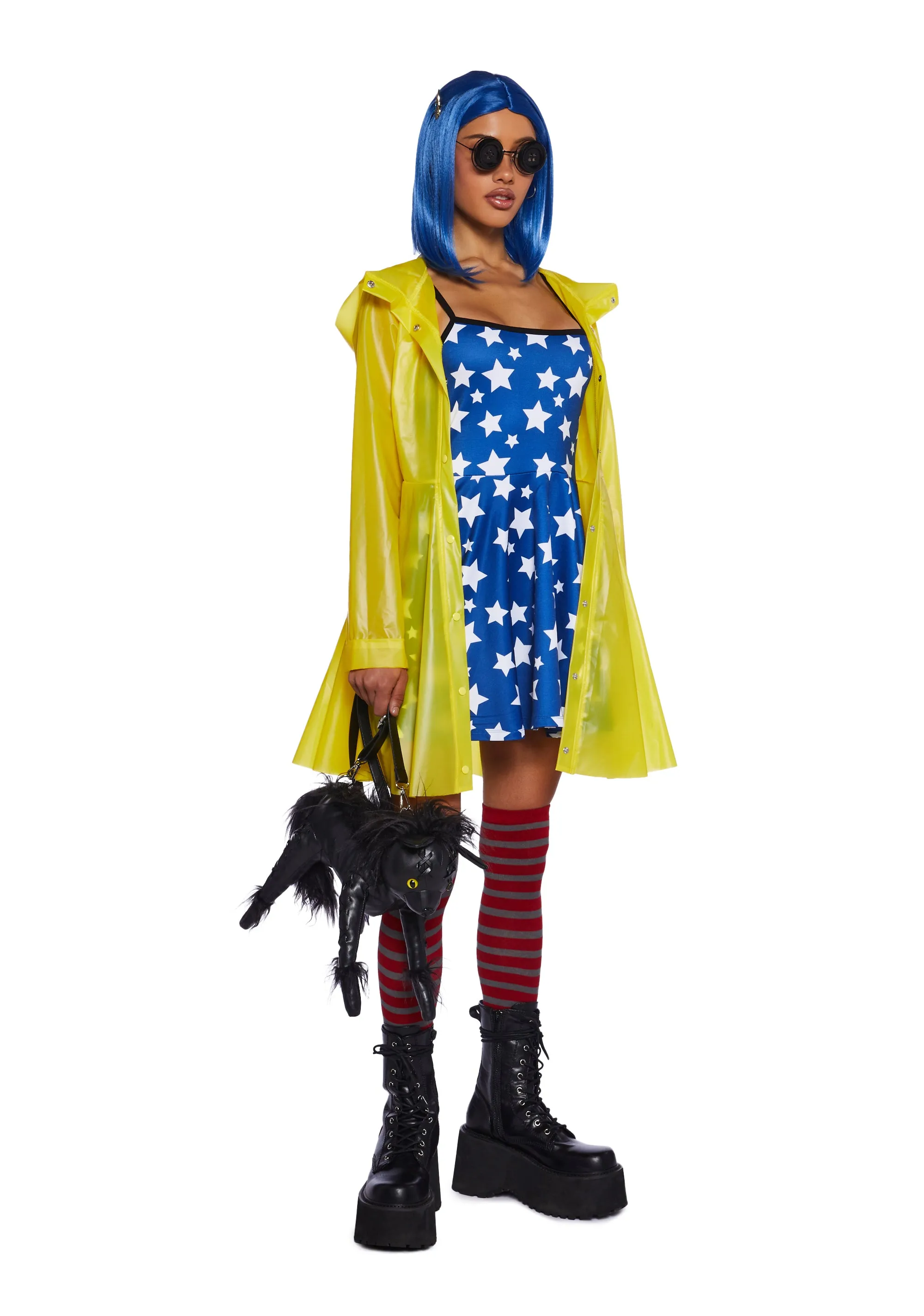 Button Eyed Explorer Premium Costume And Wig Set
