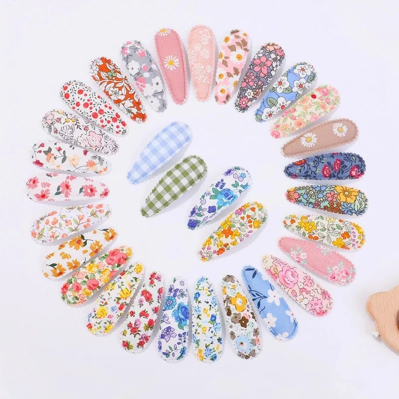 Children's Printed BB Clip Girl's Drop Clip Side Fringe Clip Hairpin Broken Hair Hairpin Headdress Side Clip 3582