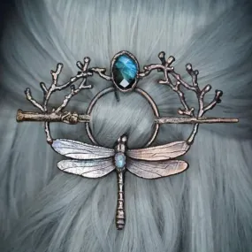 Dragonfly Gem Hairpin – Elegant Women's Accessory