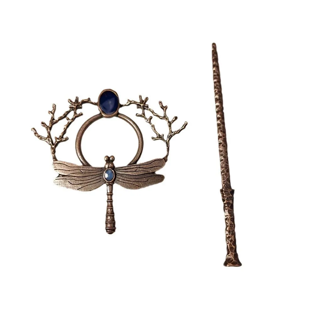 Dragonfly Gem Hairpin – Elegant Women's Accessory