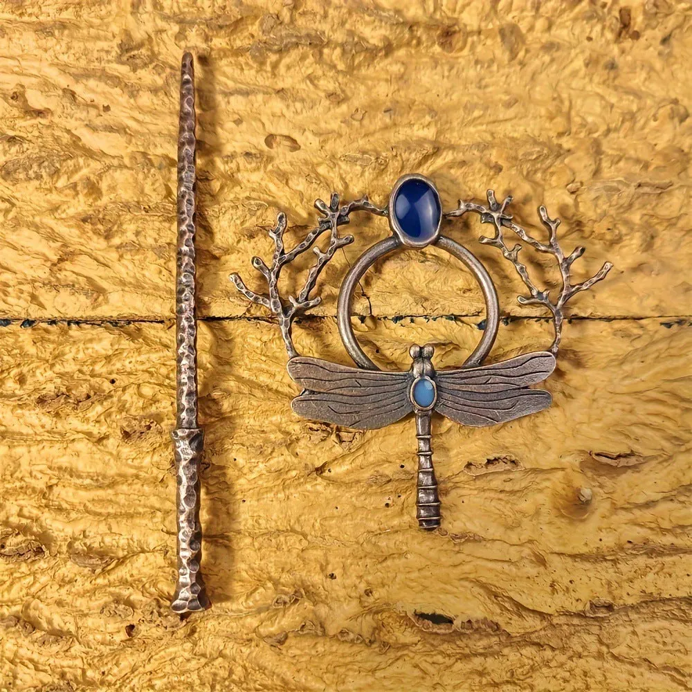 Dragonfly Gem Hairpin – Elegant Women's Accessory