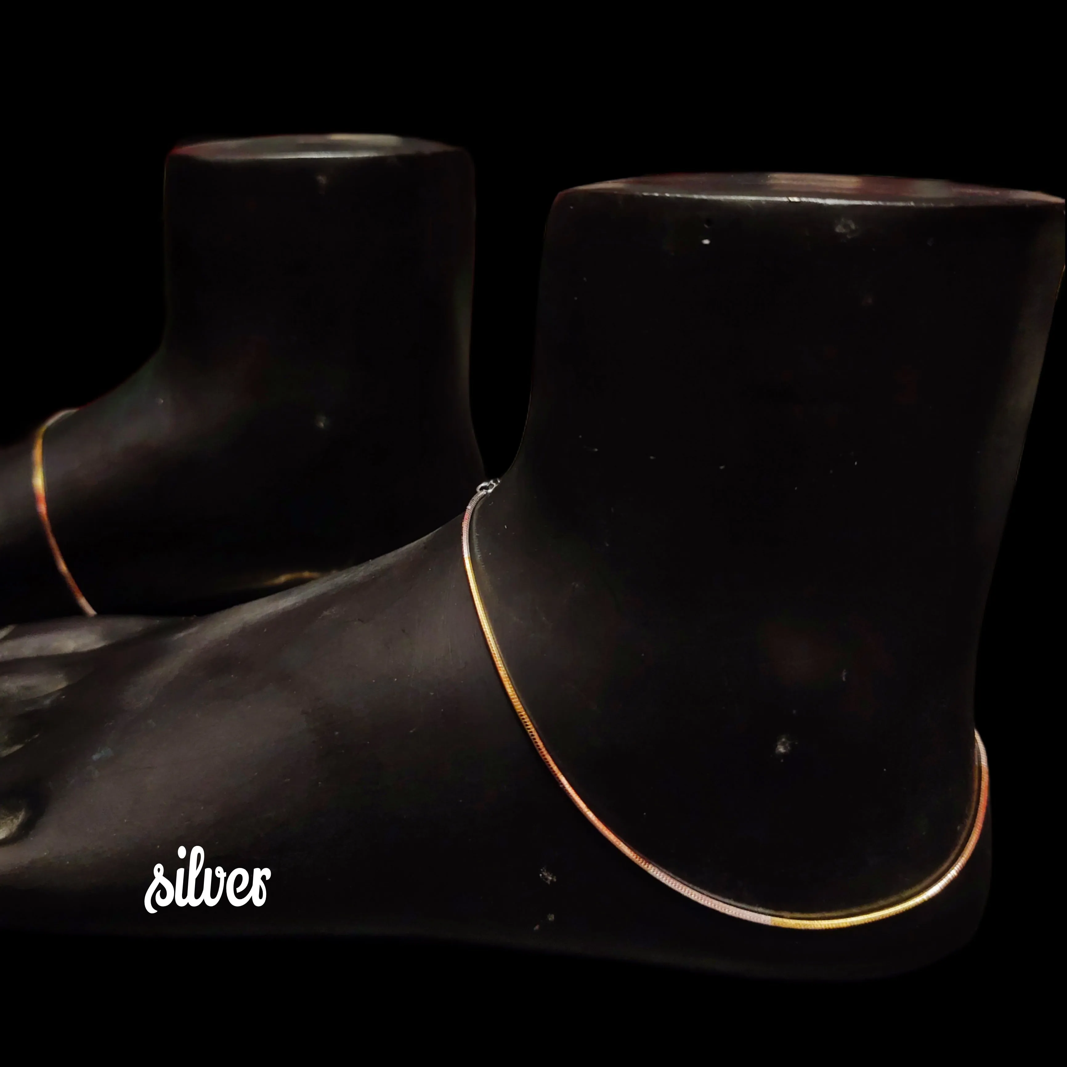 Elevate Your Style with ASP Silver's Exquisite 925 Triple Tone Anklets