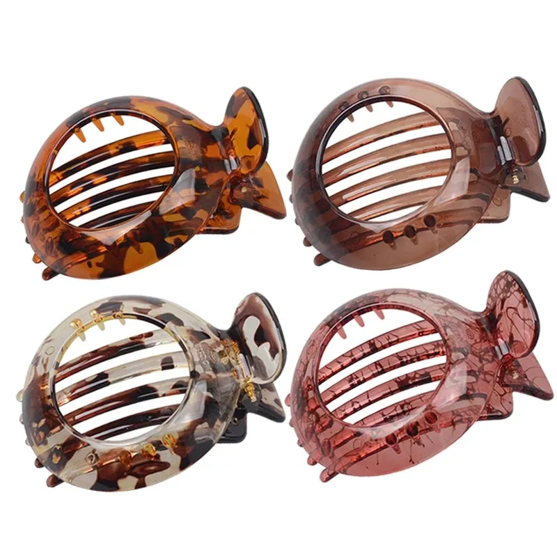 Fashion Round Hollow Hair Insert Hairpin