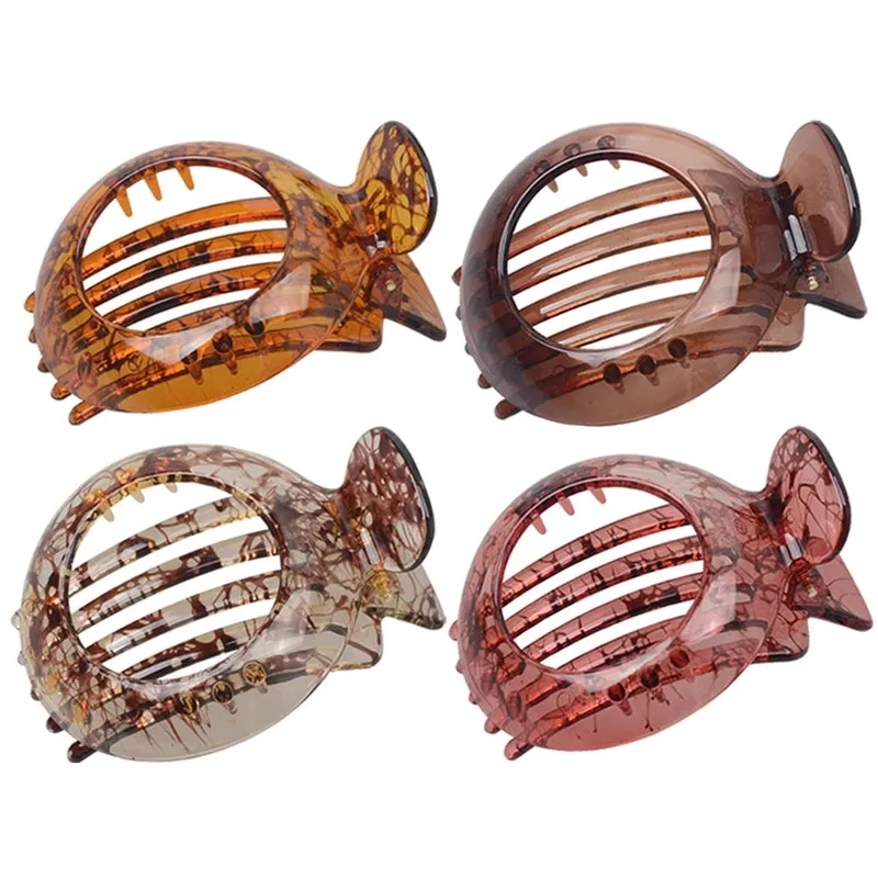 Fashion Round Hollow Hair Insert Hairpin