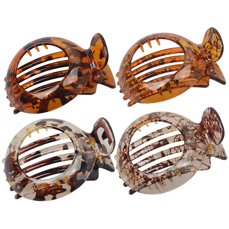 Fashion Round Hollow Hair Insert Hairpin