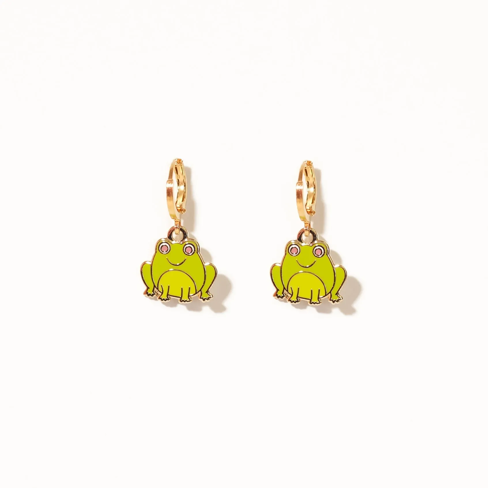 Frog Huggie Hoop Earrings