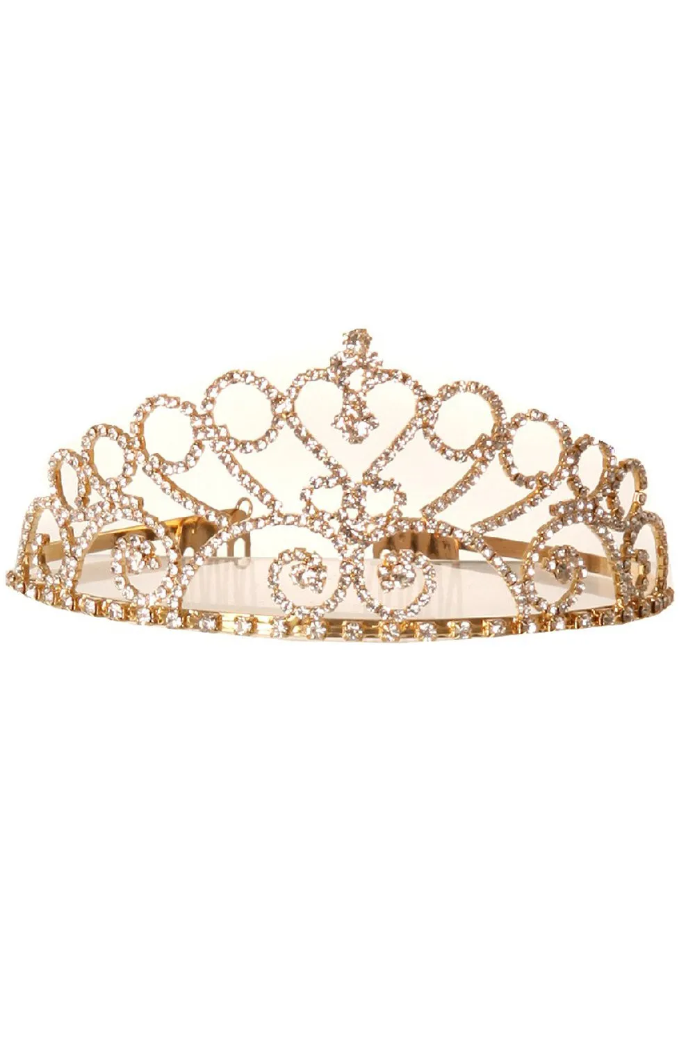 Girls Multi Color Wedding Pageant Rhinestone Comb Tiara