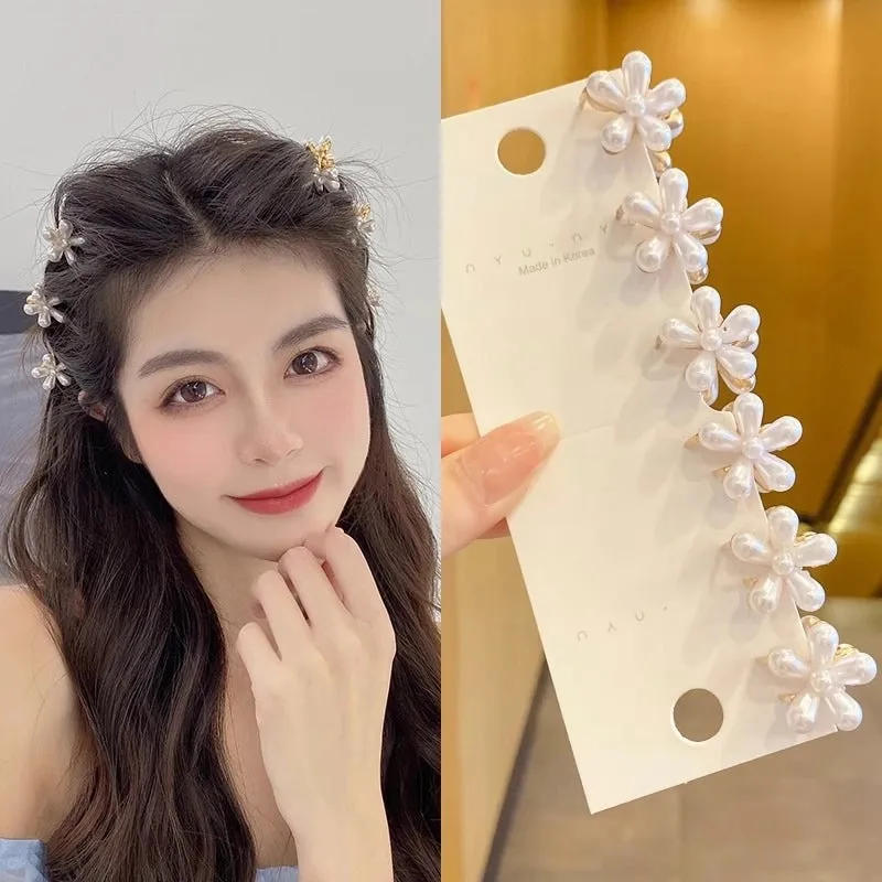 Half-Tie Hairpin Women's Small And Exquisite Side Broken Hairpin Bangs Small Grab Clip  New Back Head Clip Headwear