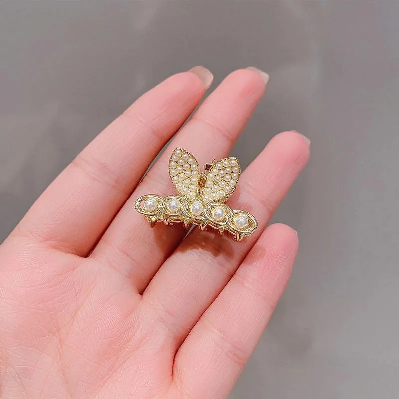 Half-Tie Hairpin Women's Small And Exquisite Side Broken Hairpin Bangs Small Grab Clip  New Back Head Clip Headwear