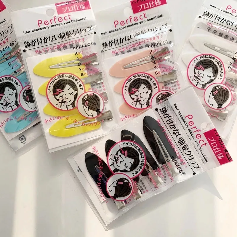 Japanese Seamless Hairpin Ouyang Nana  Bangs Clip Hair Breaking Artifact Female Hairpin Makeup Shaping Duckbill Clip