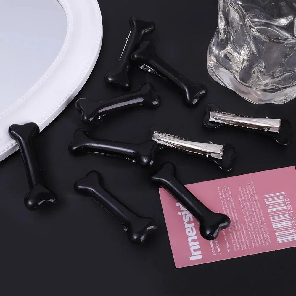Lovely White Bone Hairpin Set: Stylish Clips & Chic Accessories - Fashion for Trendsetters