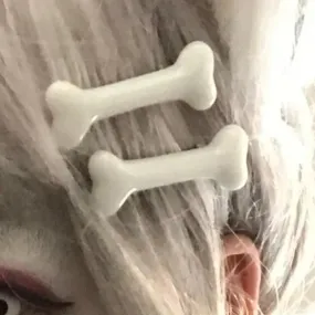 Lovely White Bone Hairpin Set: Stylish Clips & Chic Accessories - Fashion for Trendsetters
