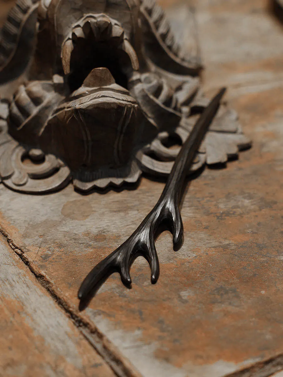Mystic Deer | Sandalwood Hairpin
