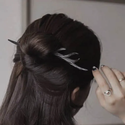 Mystic Deer | Sandalwood Hairpin