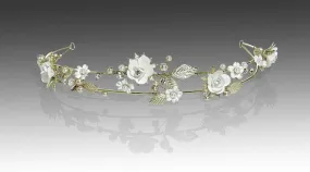 Porcelain Floral Tiara