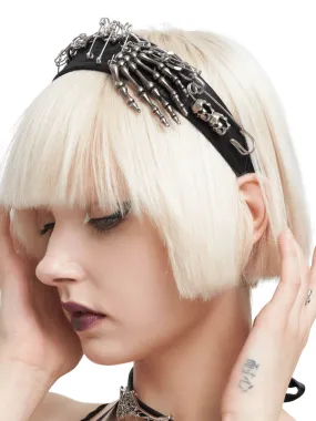 Punk Metal Skeleton Splice Hair Band / Women's Hair Accessories with Decoration Pins