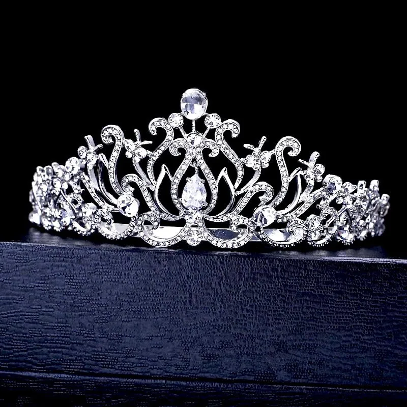 "Cierra" - Silver Cubic Zirconia Bridal Tiara