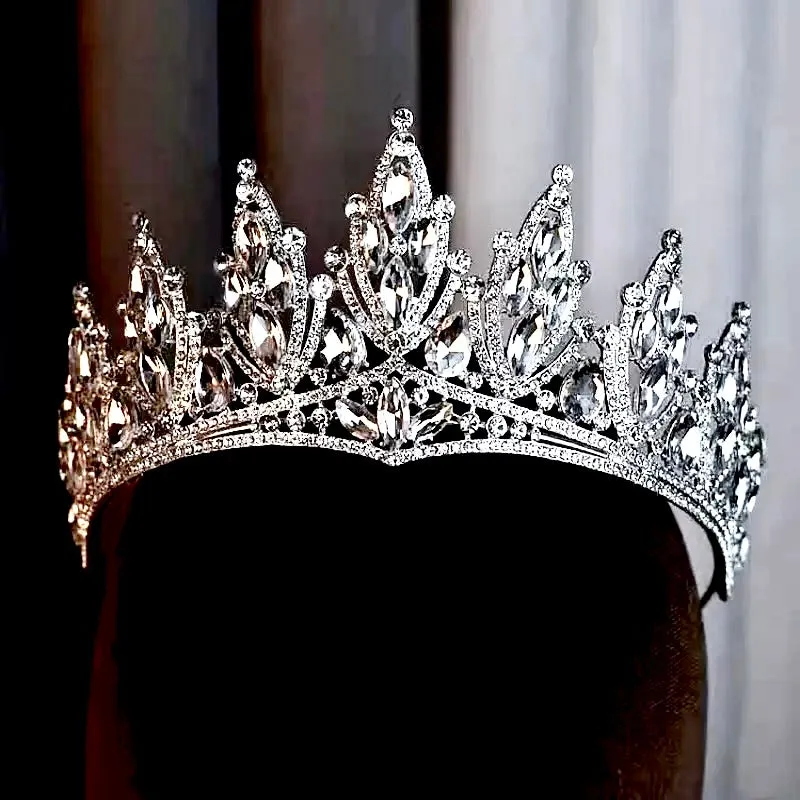 "Thyme" - Silver Wedding Rhinestone Tiara