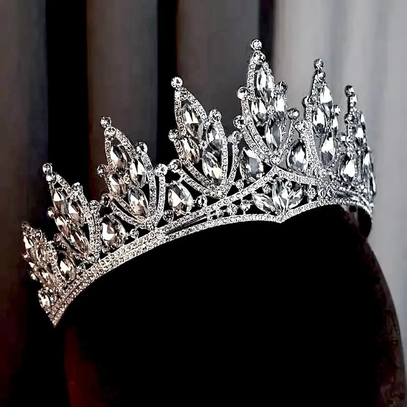 "Thyme" - Silver Wedding Rhinestone Tiara