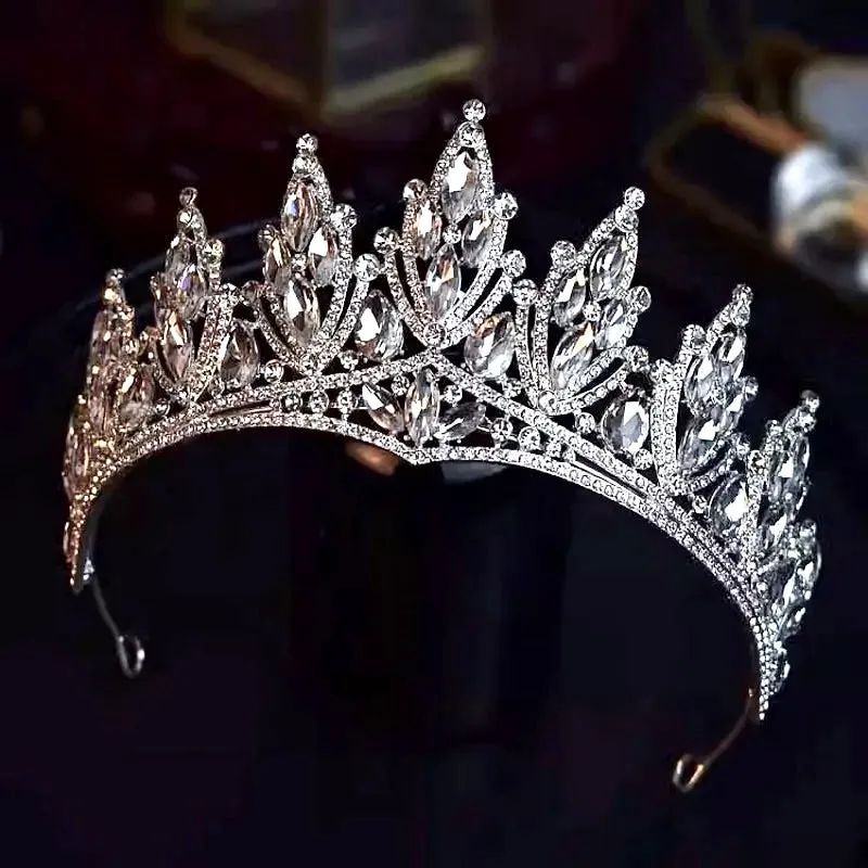"Thyme" - Silver Wedding Rhinestone Tiara
