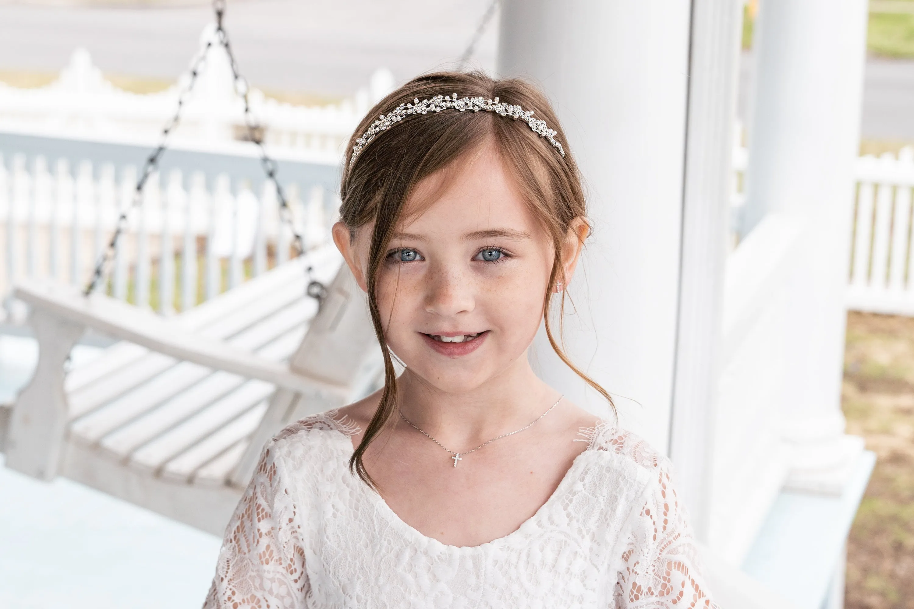 Sophia Pearl Flower Girl Tiara