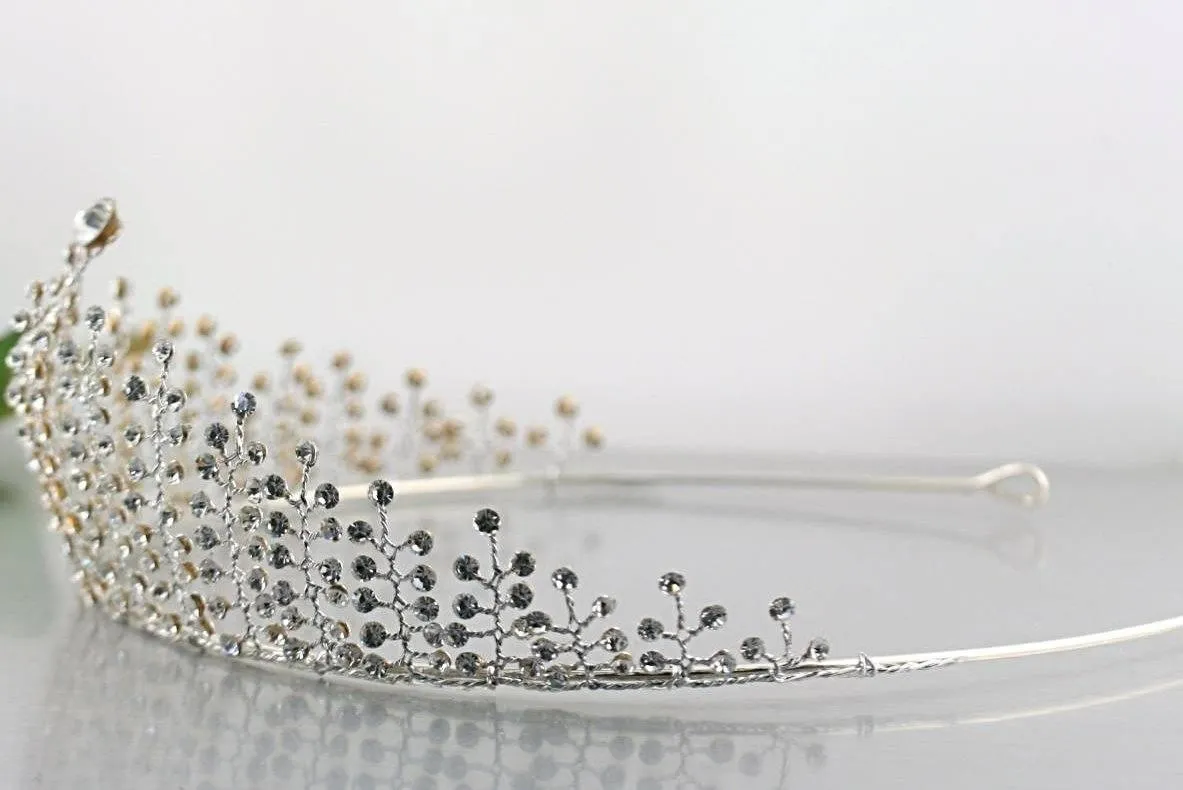 Wedding Headband Bridal Tiara Sterling Silver